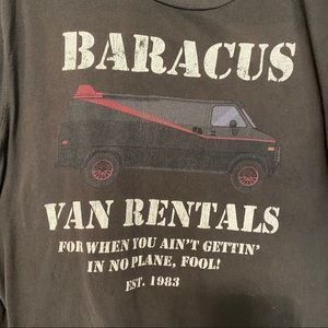 The A-Team Baracus Van Rentals 80’s TV T-Shirt